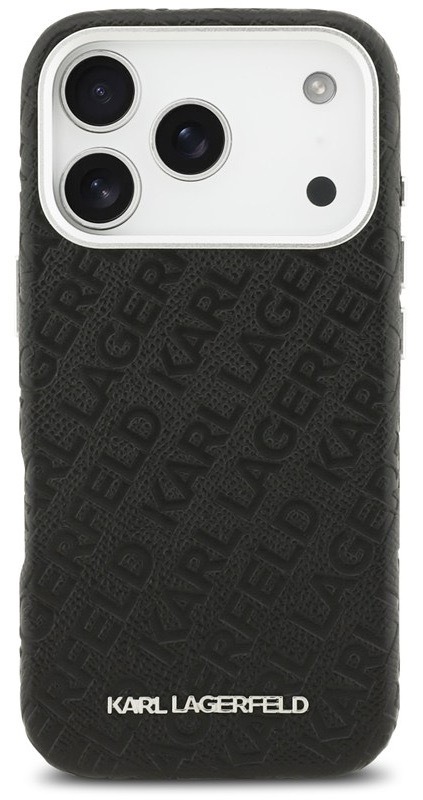 Kryt na mobil Karl Lagerfeld, pro Apple iPhone 17 Pro, černá barva