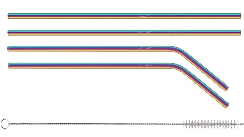 Brčka Lamart STRAW LT7053, set 5 ks, nerez Brčka Lamart STRAW LT7053, set 5 ks, nerez