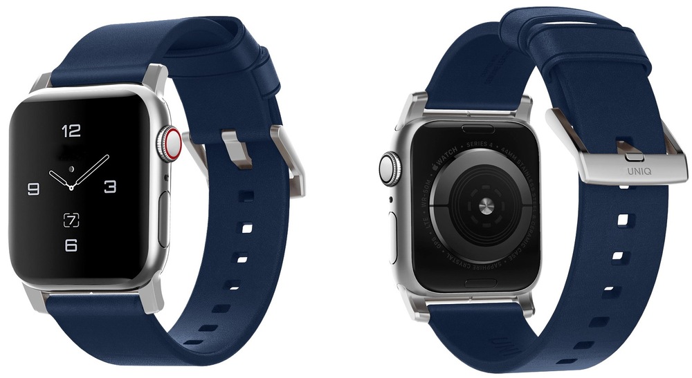 Řemínek Uniq Mondain na Apple Watch 42/44/45/49mm modrý