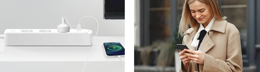 Kabel prodlužovací TP-Link Tapo P300, Smart Wi-Fi, 3x zásuvka + 2xUSB, 1xUSB-C, Homekit, 1,5m bílý TP-Link Tapo P300