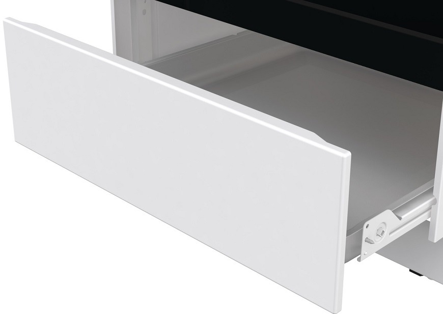 Kombinovaný sporák Gorenje Advanced MEKS5121W bílý Kombinovaný sporák Gorenje MEKS5121W, úložná zásuvka pro plechy