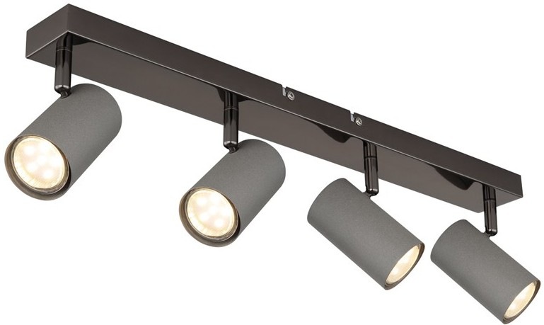 Stropní svítidlo GLOBO ROBBY 579114S kombinuje chrom s šedým designem