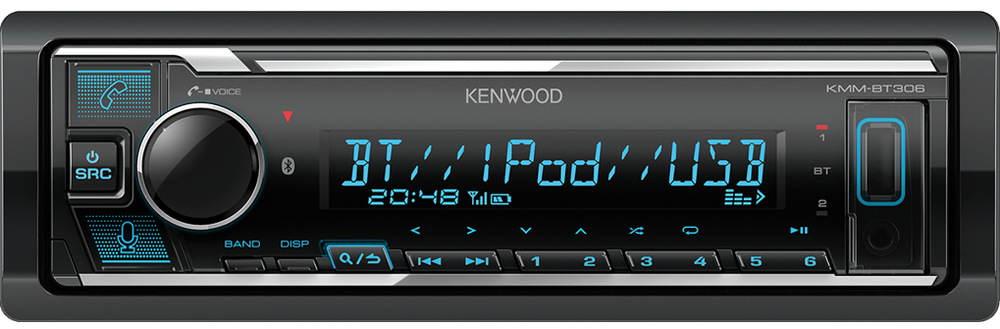 Autorádio KENWOOD KMM-BT306 černé