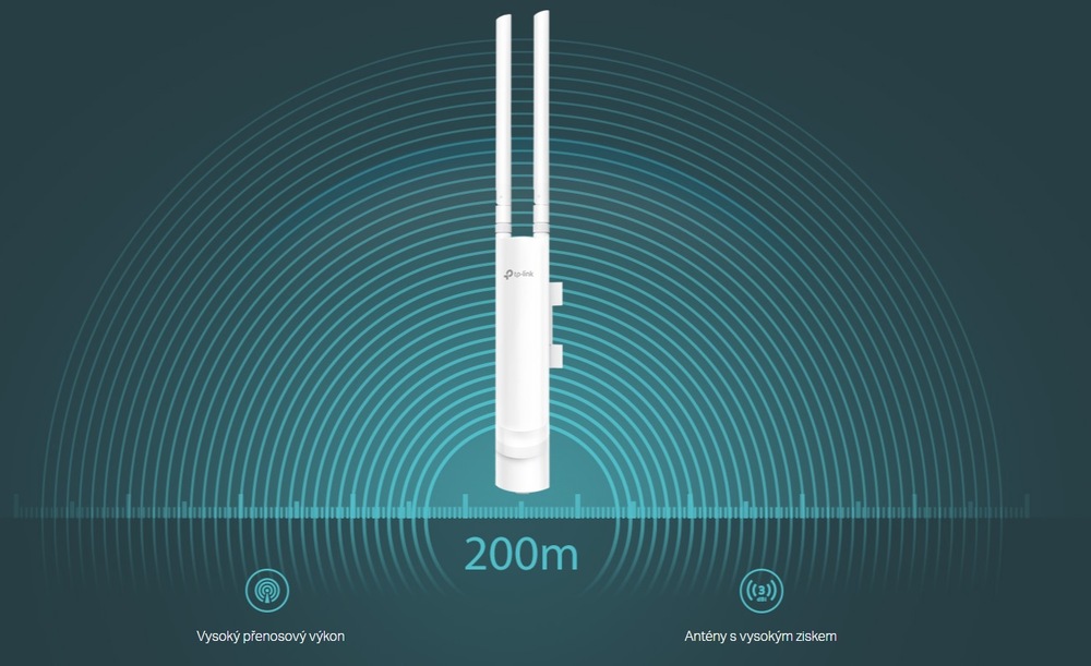 Přístupový bod (AP) TP-Link EAP110-Outdoor bílý TP-Link EAP110-Outdoor