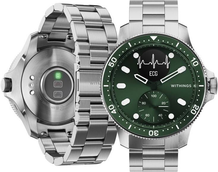 Chytré hodinky Withings Scanwatch Horizon - Special Edition 43mm zelené Withings Scanwatch Horizon Special Edition