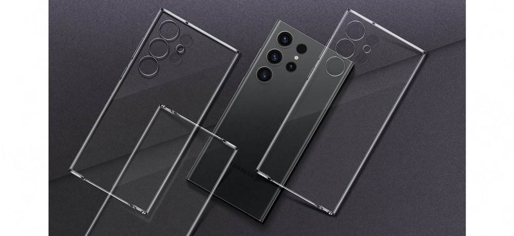Kryt na mobil Samsung Clear na Galaxy S23 Ultra průhledný