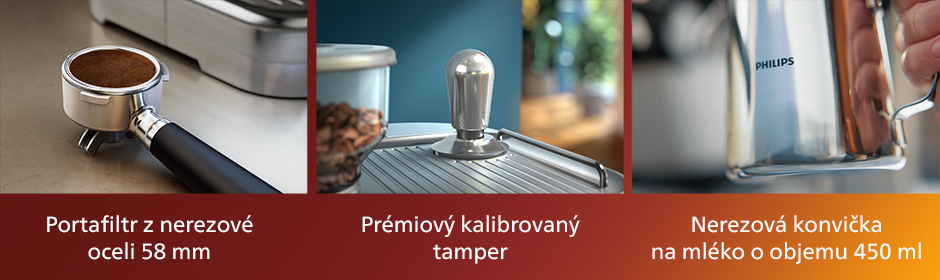 Pákový kávovar Philips Barista PSA3218/10 černý/kovový Philips Barista PSA3218/10