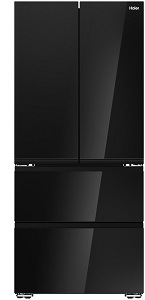 černá chladnička french door haier HFKR7819DNGB zepředu