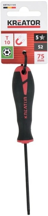 Šroubovák Kreator KRTH21105 TORX T10×75 s magnetickou špičkou T10