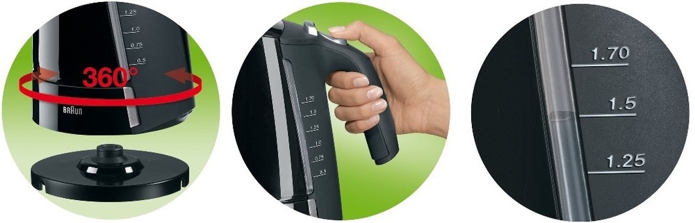 Rychlovarná konvice Braun Multiquick 5 WK500BK
