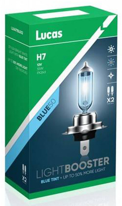 Autožárovka Lucas LightBooster H7 12V 60/55W +150% 2ks