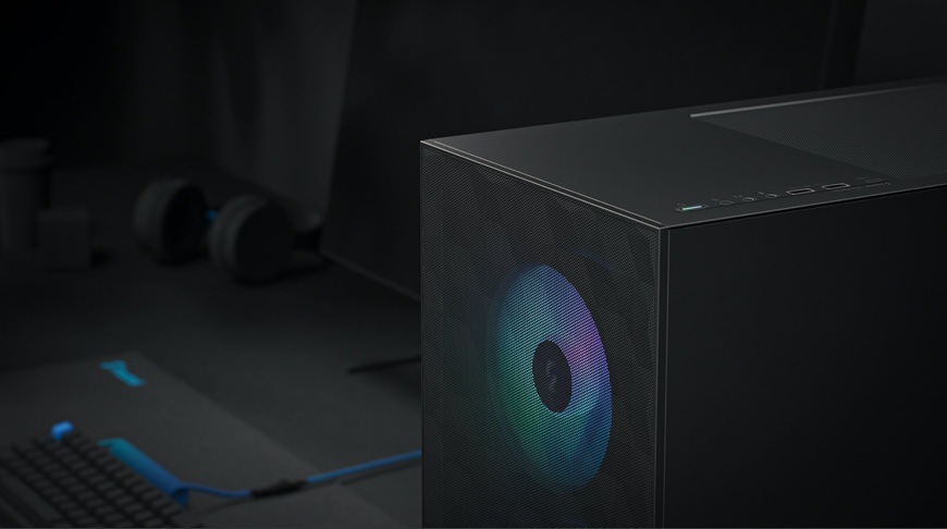 Case FRACTAL DESIGN Pop Air RGB Tempered Glass Clear Tint černá