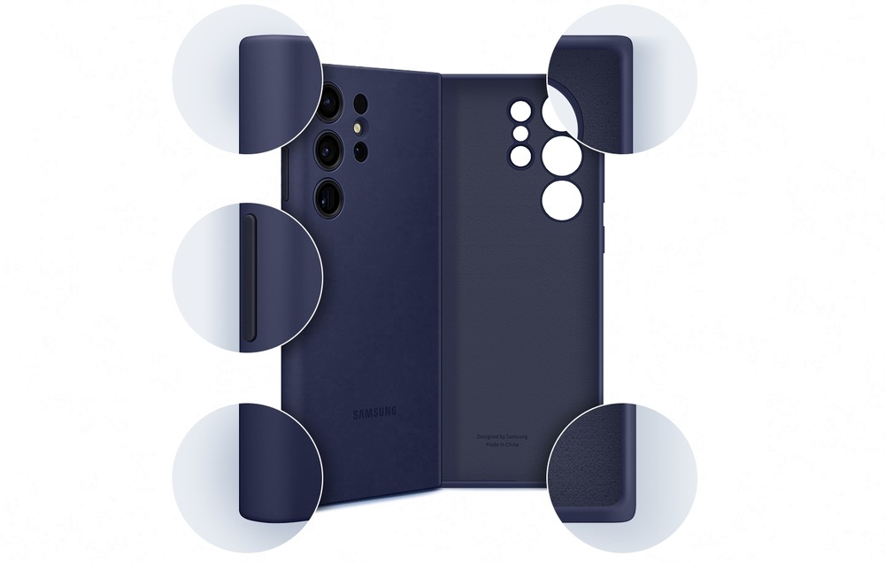 Kryt na mobil Samsung Silicone na Galaxy S23 Ultra oranžový Samsung Silicone Cover na Galaxy S23 Ultra