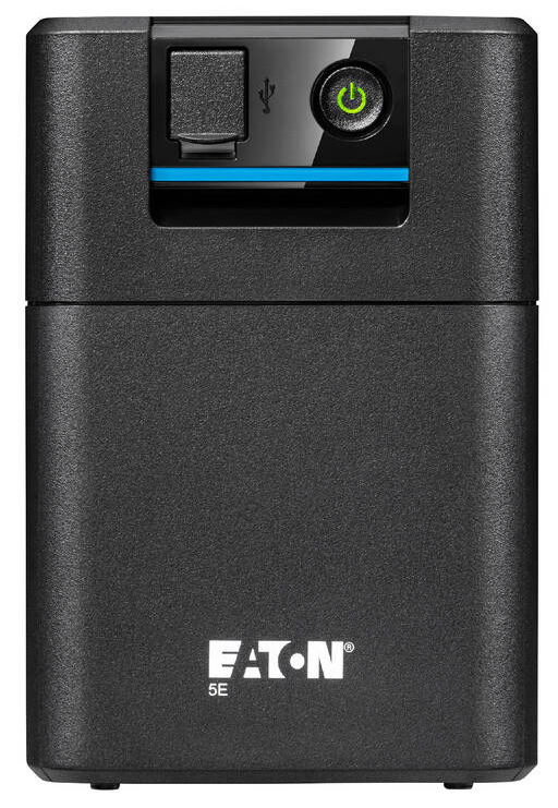 Záložní zdroj Eaton UPS 5E 700 USB IEC G2, Line-interactive, Tower, 700VA/360W, výstup 4x IEC C13, USB, bez ventilátoru černý