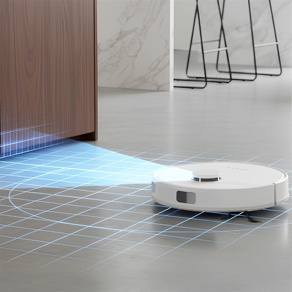 Robot monitorující prostor domácnosti.
