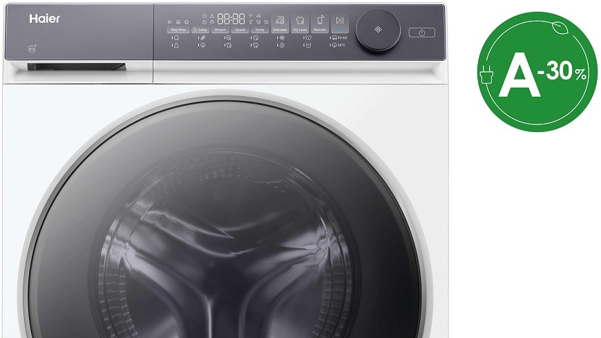 pračka se sušičkou haier HWD80-BP14367TUS a zelená ikona A -30 %