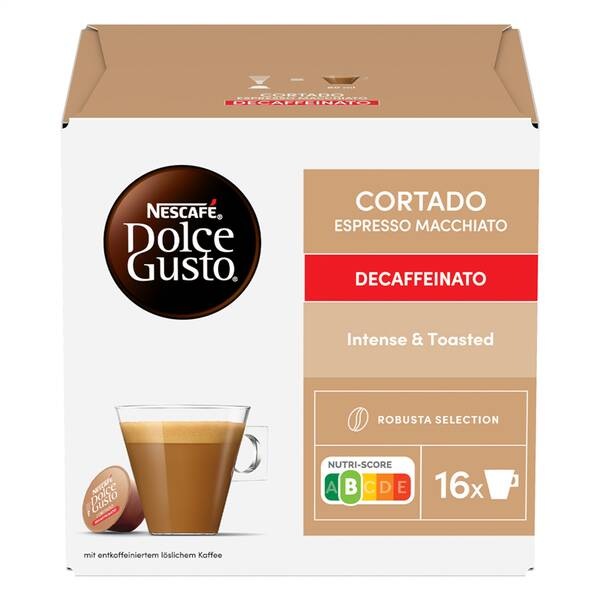 Kapsle NESCAFÉ Dolce Gusto® Cortado Decaffeinato 16 ks