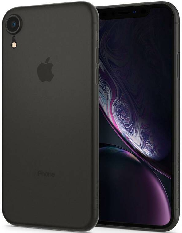 Spigen Air Skin pro Apple iPhone XR , černá