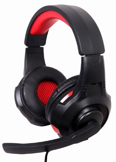 Headset Gembird GHS-U-5.1-01, 5.1 surround černý/červený