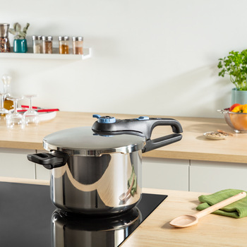 Tlakový hrnec Tefal Secure Trendy P2584401, 8 l nerez