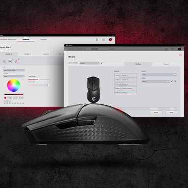 Myš MSI CLUTCH GM31 Lightweight Wireless černá