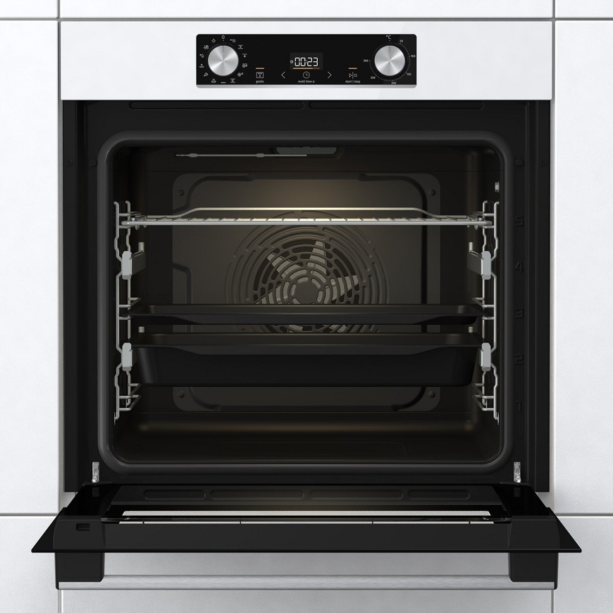 Vestavná trouba Gorenje BOS6737E09WG, bílá, HomeMade tvar