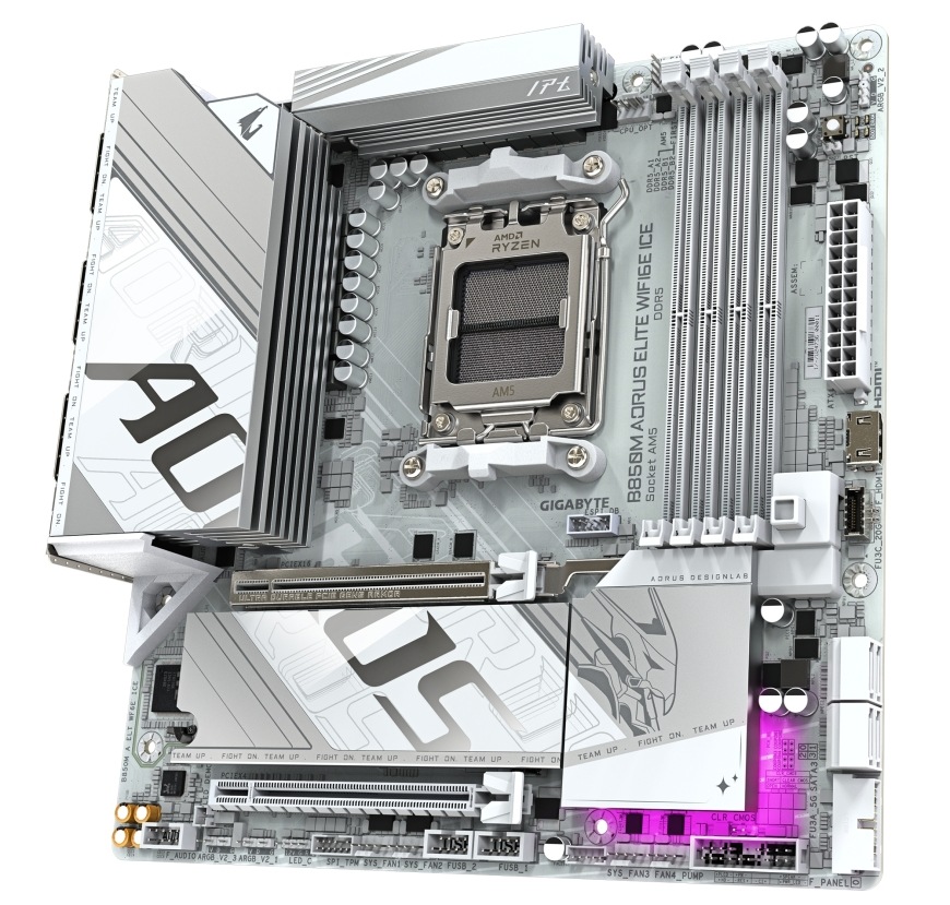 Základní deska GIGABYTE B850M AORUS ELITE WF6E ICE Základní deska GIGABYTE B850M AORUS ELITE WF6E ICE