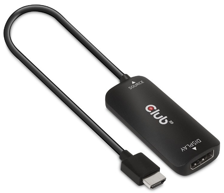 Redukce Club3D HDMI + Micro USB / DisplayPort 8K, Active Adapter,  M/F