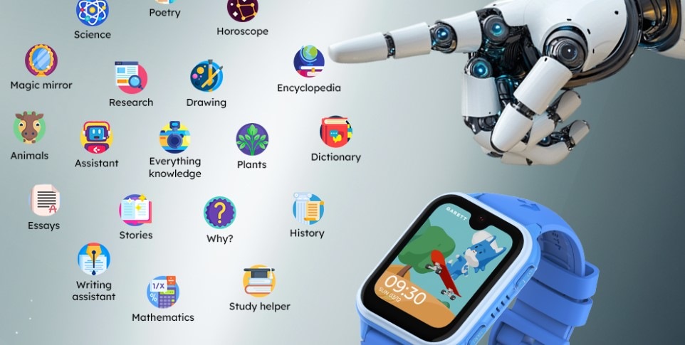 Chytré hodinky Garett Kids Vibe AI 4G modré Aplikace hodinek Garett Smartwatch Kids Vibe AI 4G