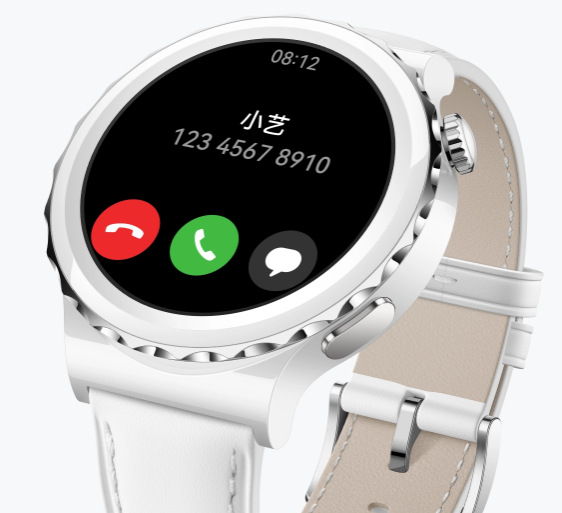Chytré hodinky Huawei Watch GT3 Pro 43 mm - Gold Bezel White Ceramic Case + White Ceramic Strap