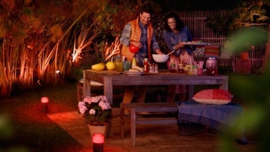 Nástěnné svítidlo Philips Hue Impress White and Color Ambiance, nástěnné čtvercové černé