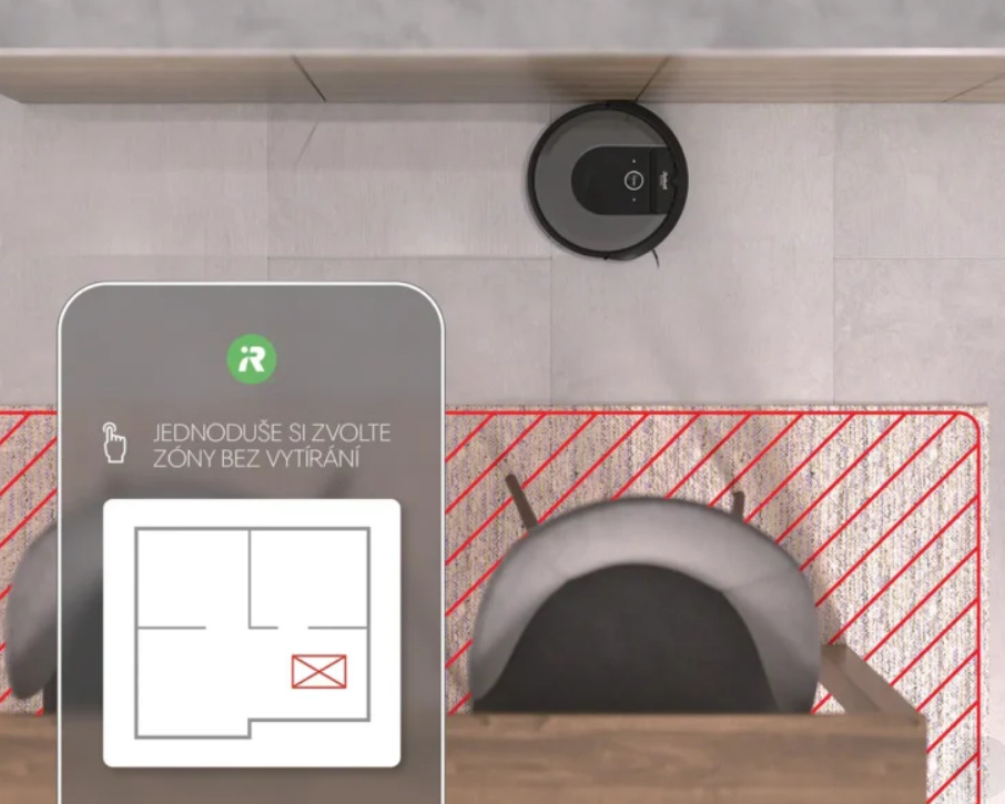 Robotický vysavač iRobot Roomba Combo i8 černý Robotický vysavač iRobot Roomba Combo i8 černý
