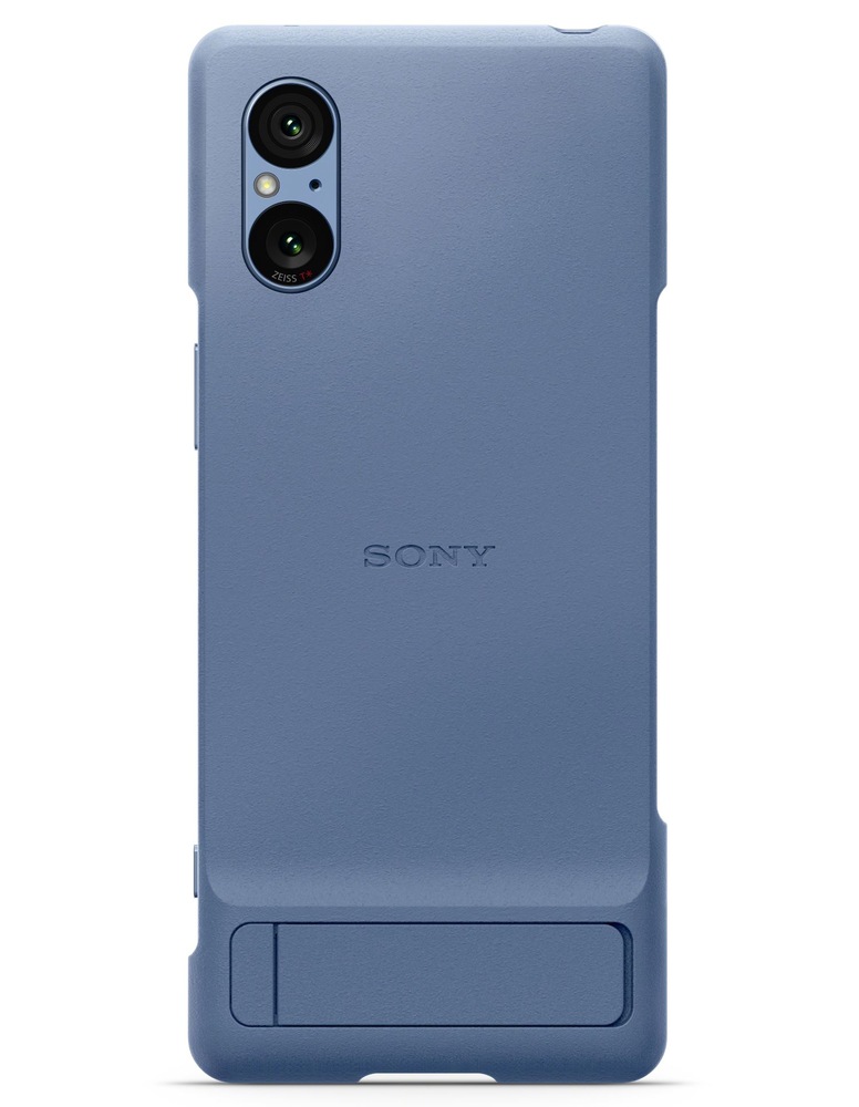 Kryt na mobil Sony Xperia 5 V Stand Cover modrý
