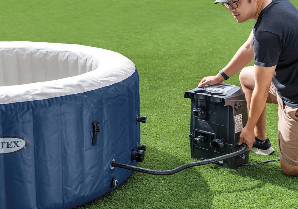 Vířivka Intex Pure Spa - Bubble HWS 11400275 modrá Vířivka Intex Pure Spa - Bubble HWS 11400275 modrá