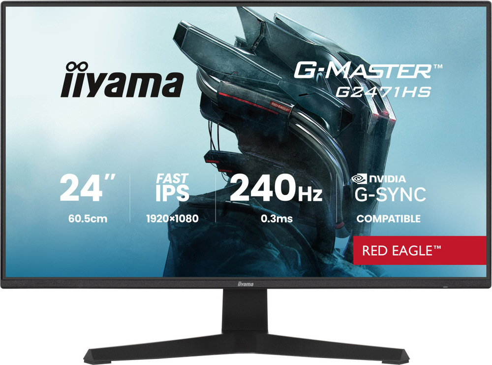 Herní monitor iiyama G-Master G2471HS-B1 v černé barvě.
