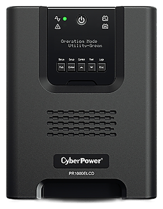 Záložní zdroj CyberPower Professional Tower LCD 1000VA/900W černý Cyber Power Systems Professional Tower LCD nabízí výkon 1000VA/900W