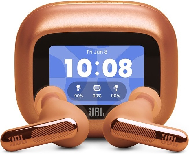 Bezdrátová sluchátka JBL Live Beam4, oranžová barva