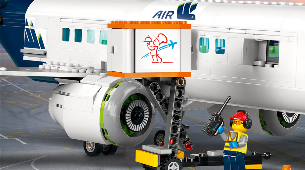 Stavebnice LEGO® City 60367 Osobní letadlo Devět minifigurek a řada doplňků umožňují rozdělit postavám různé role při přípravě odletu.
