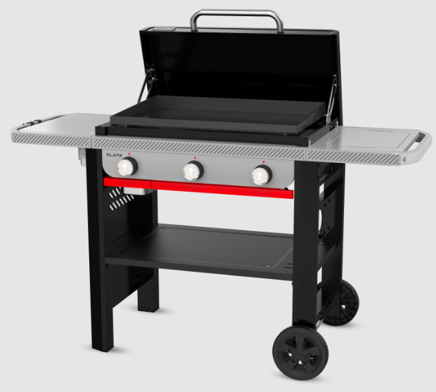 Zahradní plynový gril Weber Plancha Slate GPD 71 cm s otevřenou planchou