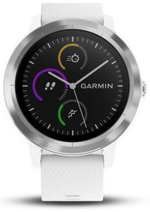 Chytré hodinky Garmin vívoActive3 Optic stříbrné/bílé