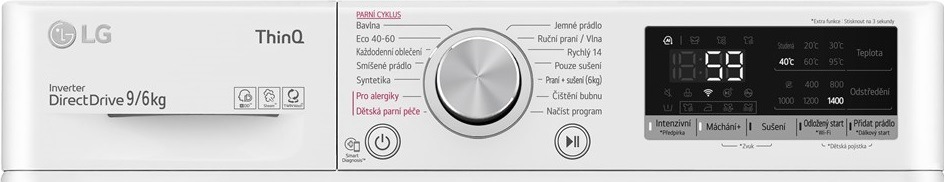 Pračka se sušičkou LG F94DV5UVW0 bílá cesky_panel_lg_prackosusicka