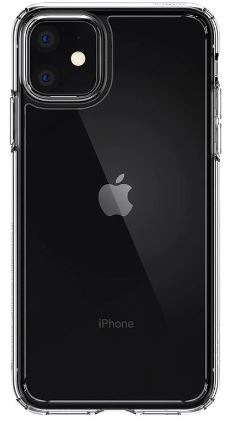 Kryt na mobil Spigen Crystal Hybrid na Apple iPhone 11 průhledný