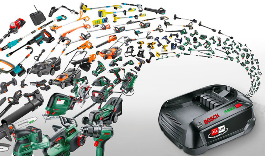 Bosch 18V POWER FOR ALL akumulátor kompatibilní s širokou řadou domácího a zahradního nářadí