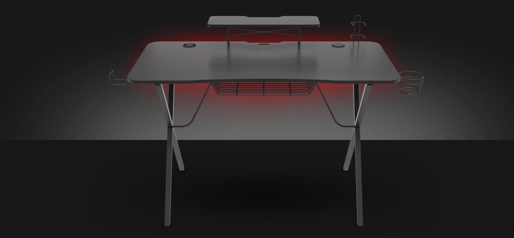 Herní stůl Genesis HOLM 300 RGB černý Genesis HOLM 300 RGB