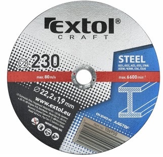 Řezný kotouč Extol Craft 106950 230x1,9x22,2mm (5 ks)