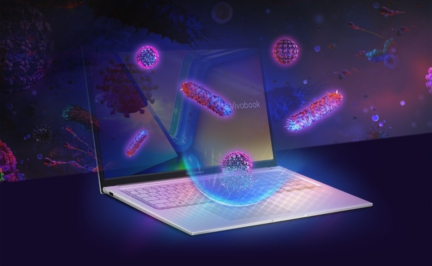 Štít proti virům a bakteriím na notebooku Asus Vivobook 15