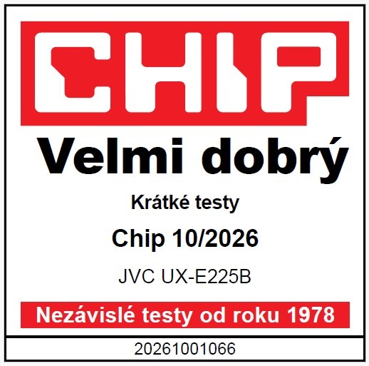 Mikrosystém JVC UX-E225B černý chip