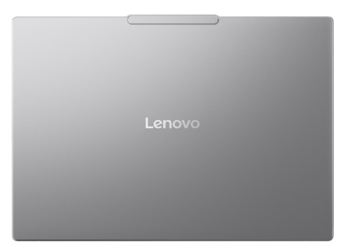 Zavřený Lenovo IdeaPad Pro 5 16AKP10 s šedým hliníkovým víkem a logem Lenovo