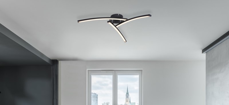 Stropní svítidlo GLOBO Tansy I, LED, 18W černé Stropní svítidlo GLOBO Tansy I, LED, 18W černé