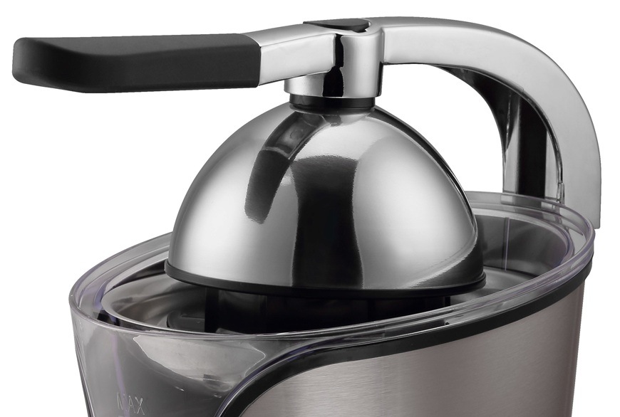 Lis na citrusy Gorenje CJ100HE nerez Detailní záběr na vrchní část lisu na citrusy Gorenje CJ100HE v nerezovém provedení.